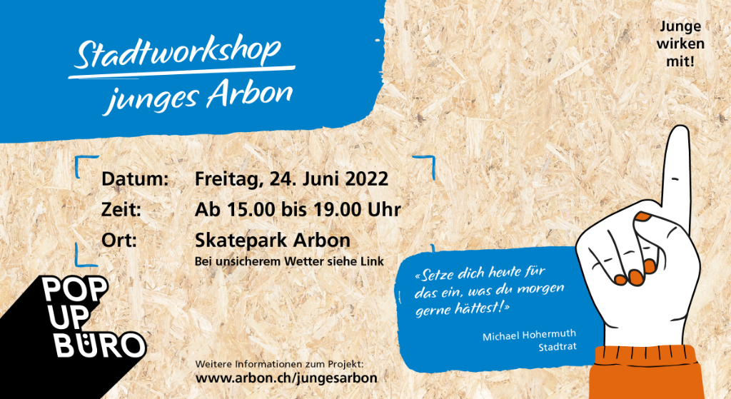 Webbanner Pop-up-Büro Stadtworkshop junges Arbon